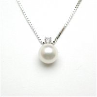 Collana Salvini Donna in Oro bianco Perla 0.05 Ct 71399866 - 71399866